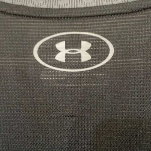 Under Armour Training Raid Jacquard Heatgear Shirt Gray Black Men's Size Medium - Picture 4 of 9